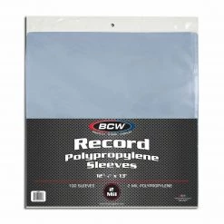 BCW 1-RSLV 33 RPM Record Sleeves, 100 Count, Archival Safe Outdoor Recreation