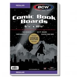 BCW Regular Comic Book Boards, 6-7/8" X 10-1/2", 24 Pt, 100 Boards Outdoor Recreation