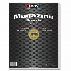 BCW Magazine Boards, 24 PT, Coated One Side, 8.5" X 11", 100 Boards Outdoor Recreation
