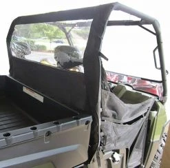 Outdoor Recreation Seizmik Soft Rear Windshield & Dust Panel For Full Size Ranger And Bobcat UTV