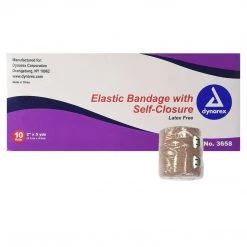 LightJunction Dynarex Elastic Bandage With Self Closure Strip, 2" X 5 Yards, 10 Count Outdoor Recreation