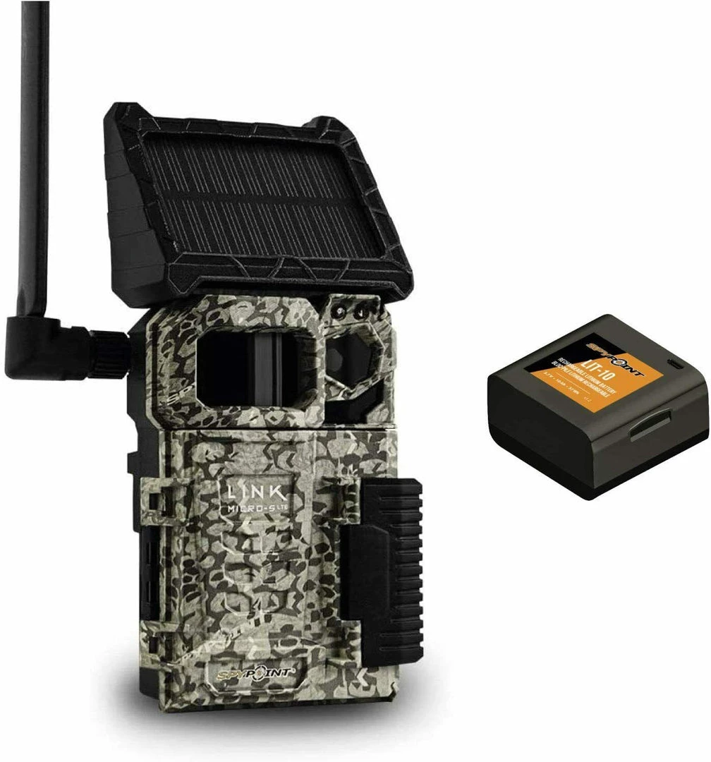 Spypoint LINK-MICRO-S-LTE Solar Cellular Trail Camera With Rechargeable Battery 1 Spypoint LINK-MICRO-S-LTE Solar Cellular Trail Camera With Rechargeable Battery