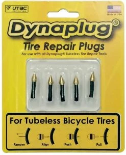 Dynaplug Bicycle Tubeless Tire Repair, Pack Of 5, Soft Nose Tip Outdoor Recreation