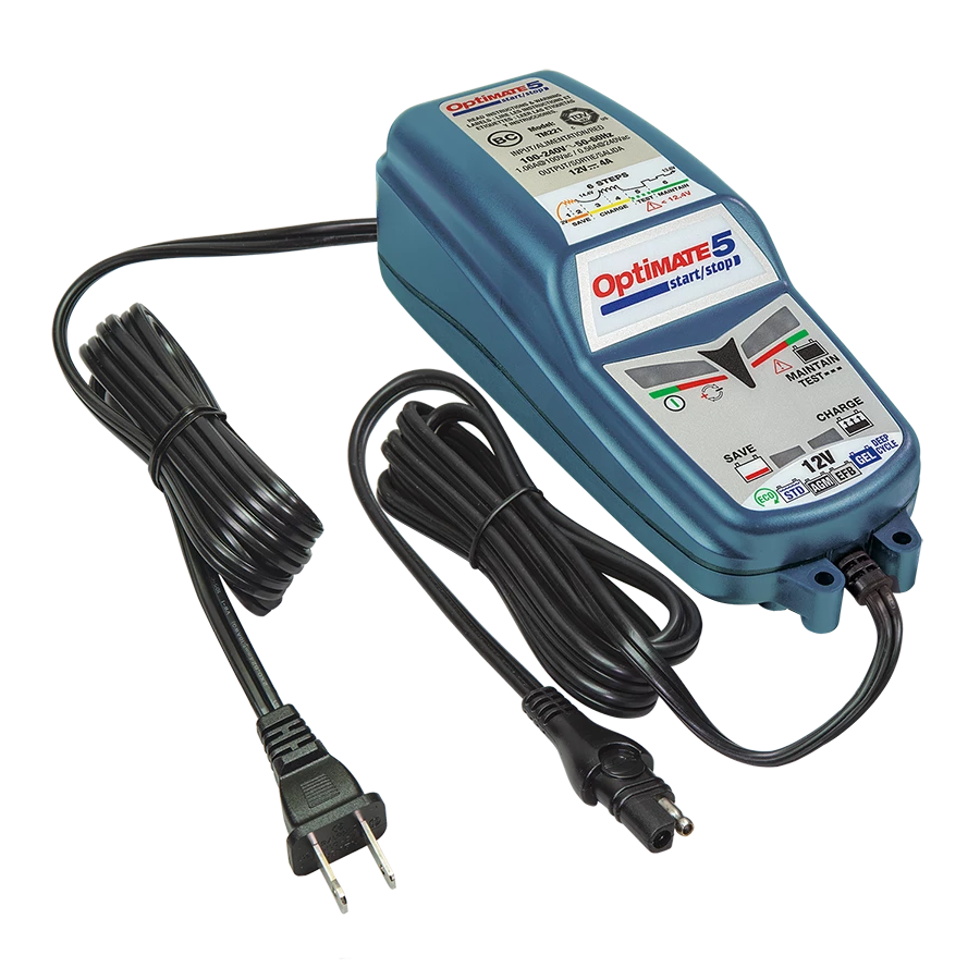 Tecmate OptiMate 5 Start/Stop 12V Battery Charger & Maintainer, TM-221 Outdoor Recreation 2 Tecmate OptiMate 5 Start/Stop 12V Battery Charger & Maintainer, TM-221 Outdoor Recreation