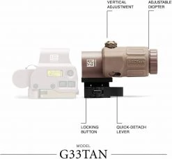 Shooting EOTech G33STSTAN Magnifier & Mount - Tan
