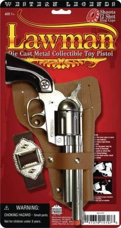 LightJunction Parris Toys Lawman Die Cast Metal Collectible Toy Pistol