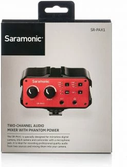 Outdoor Recreation Saramonic SR-PAX1 2-Channel On-Camera XLR, 1/4" & 1/8" Audio Mixer, +48V Preamps 9 Outdoor Recreation Saramonic SR-PAX1 2-Channel On-Camera XLR, 1/4