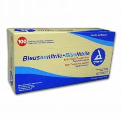 LightJunction Dynarex Safe-Touch Nitrile Exam Gloves (Non-latex) Powder Free (M), 100 Count Outdoor Recreation