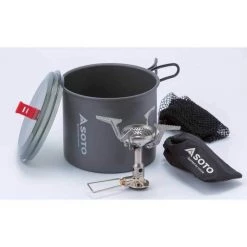 SOTO Amicus Stove With Igniter And 1L New River Pot, OD-1NVE-NR
