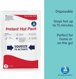 Dynarex Instant Hot Packs, 5" X 9", Case Of 24