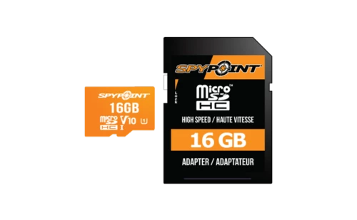 Spypoint 16GB Micro SD Card, Class 10, With SD Card Adapter 1 Spypoint 16GB Micro SD Card, Class 10, With SD Card Adapter