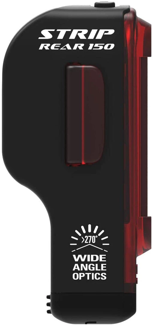 Lezyne Strip Drive 150 Lumens Rear Light, 5 LED Light, Wide Angle Optics Lens 4 Lezyne Strip Drive 150 Lumens Rear Light, 5 LED Light, Wide Angle Optics Lens