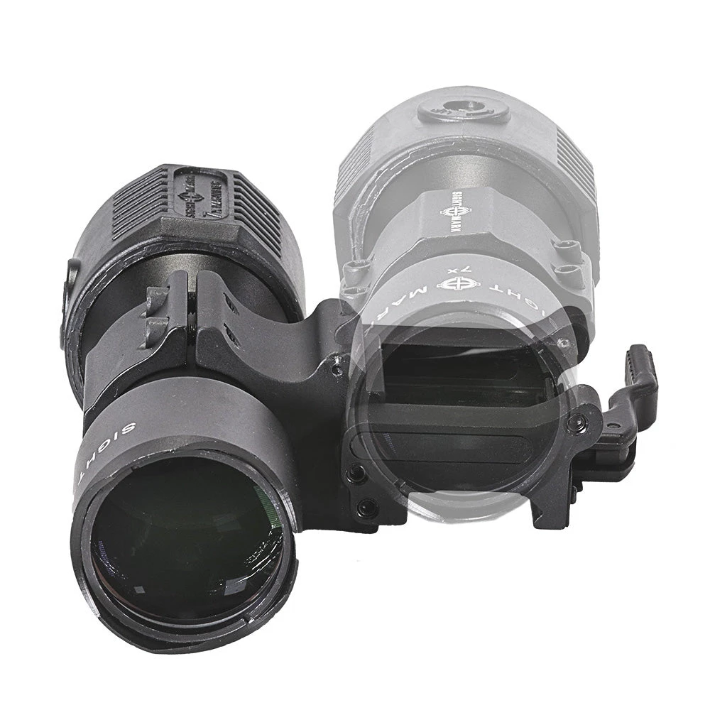 Sightmark 7X Tactical Magnifier With Slide To Side Mount - SM19039 Shooting 4 Sightmark 7X Tactical Magnifier With Slide To Side Mount - SM19039 Shooting