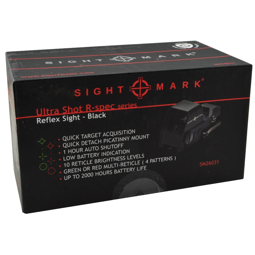 Outdoor Recreation Sightmark Ultra Shot R-Spec Reflex Sight, Red And Green Reticle - Black 9 Outdoor Recreation Sightmark Ultra Shot R-Spec Reflex Sight, Red And Green Reticle - Black