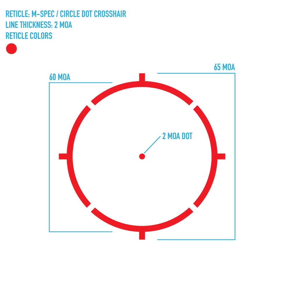 Outdoor Recreation Sightmark Ultra Shot M-spec LQD Reflex Sight, Red 65-MOA SM26034 4 Outdoor Recreation Sightmark Ultra Shot M-spec LQD Reflex Sight, Red 65-MOA SM26034
