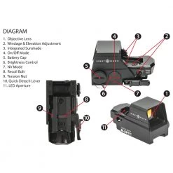 Outdoor Recreation Sightmark Ultra Shot M-spec LQD Reflex Sight, Red 65-MOA SM26034 11 Outdoor Recreation Sightmark Ultra Shot M-spec LQD Reflex Sight, Red 65-MOA SM26034
