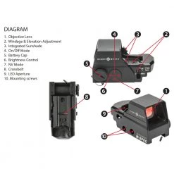 Sightmark Ultra Shot M-spec FMS Reflex Sight Red 65-MOA Reticle SM26035 - Black 14 Sightmark Ultra Shot M-spec FMS Reflex Sight Red 65-MOA Reticle SM26035 - Black