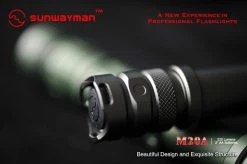 Sunwayman M20A Cree XM-L Mini Magnetic Control Flashlight - 2XAA Flashlights