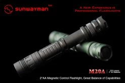 Sunwayman M20A Cree XM-L Mini Magnetic Control Flashlight - 2XAA Flashlights