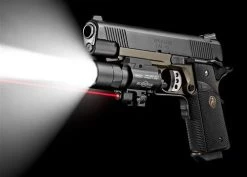 Surefire X400 Ultra Long Gun WeaponLight With Red Laser Shooting